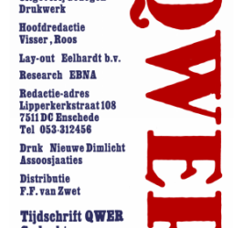 Tijdschrift QWER – Heruitgave