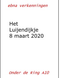 Het Luijendijkje 8 maart 2020